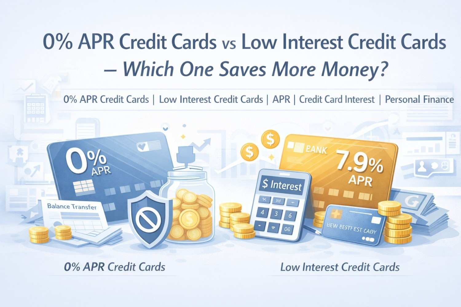 0% APR Credit Cards vs Low Interest Credit Cards – Which One Saves More Money?