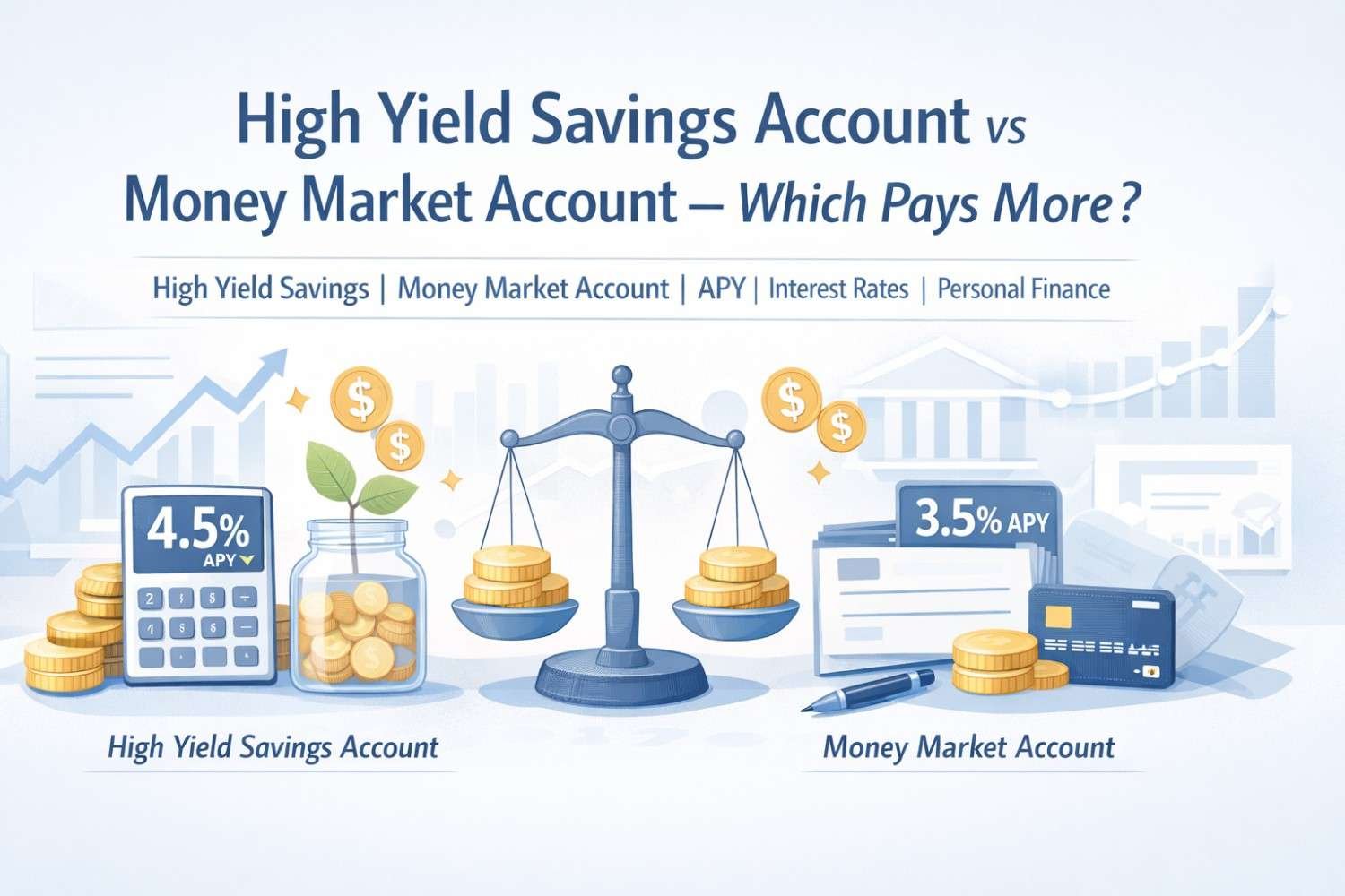 High Yield Savings Account vs Money Market Account – Which Pays More?